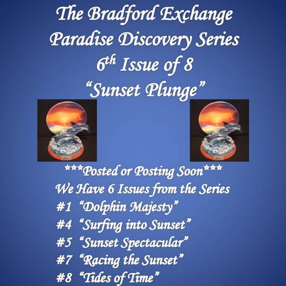 The Bradford Exchange Paradise Discovery Series Vintage Collector Plates - Picture 2 of 12